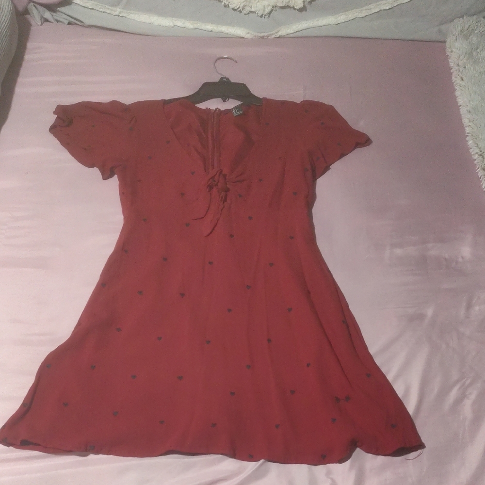 Forever 21 Red Flutter Sleeve Sundress
